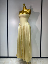 Women Sexy Strap Chain Sleeveless Long Dress Fashion Slimming Hundred Fold Dresses Elegant Evening Party Wedding Guest Gowns